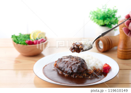 ハンバーグカレー 119610149