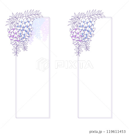 藤の花のベクター素材イラスト 119611453