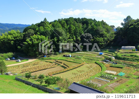 牽牛子塚古墳 (国指定史跡)から見た田園風景 119611713