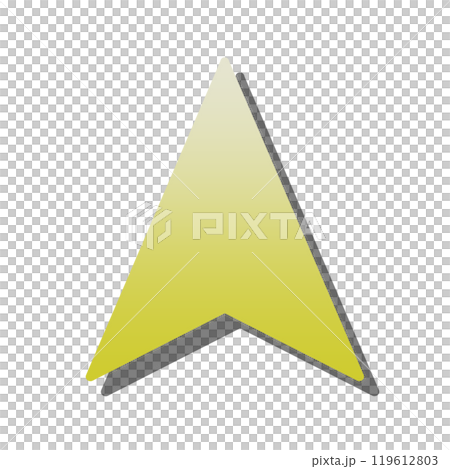 導航遊標圖示（漸層黃色/陰影） 119612803