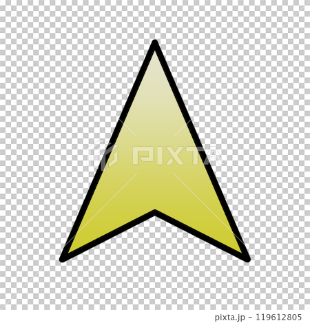 導航遊標圖示（漸層黃色/線條） 119612805