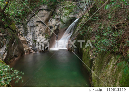 寂地峡五竜の滝の「登龍の滝」 119613329