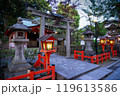 Temples of Yasaka Shrine at night Kyoto - Japan 119613586
