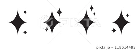 sparkle stars icon set. Vector illustration sparkle stars icon set. Vector illustration 119614495