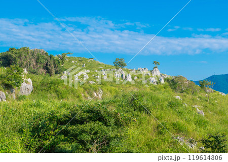 地獄台付近の秋吉台の眺望 119614806