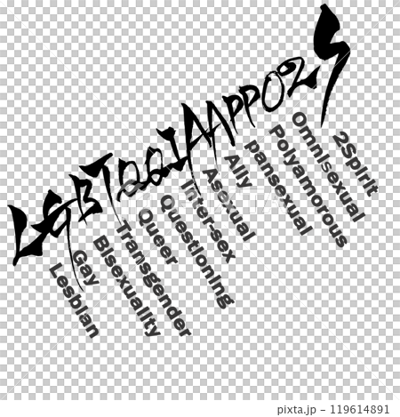 Brush writing: What does LGBTQQIAAPPO2S stand for? 119614891