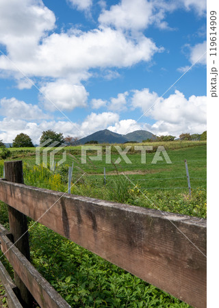 草原の美しい風景　岡山蒜山高原 119614909