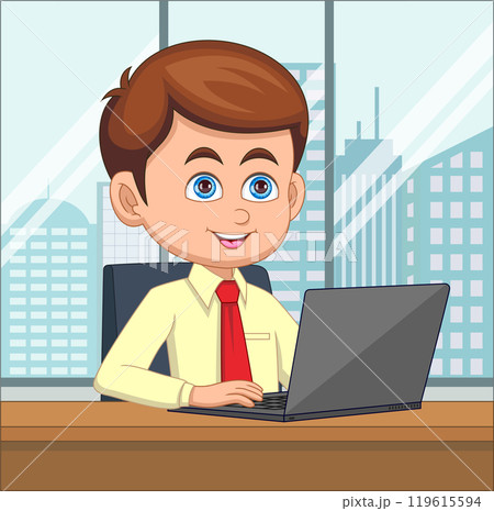 young businessman in the office 119615594