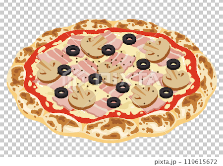 Capricciosa 披薩插圖 119615672