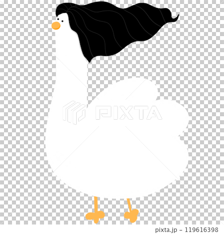 Cute Duck With Long Hair Cartoon Duck Funny Character Duck Costume Duck Meme Cute Duck With Long Hair Cartoon Duck Funny Character Duck Costume Duck Meme 119616398