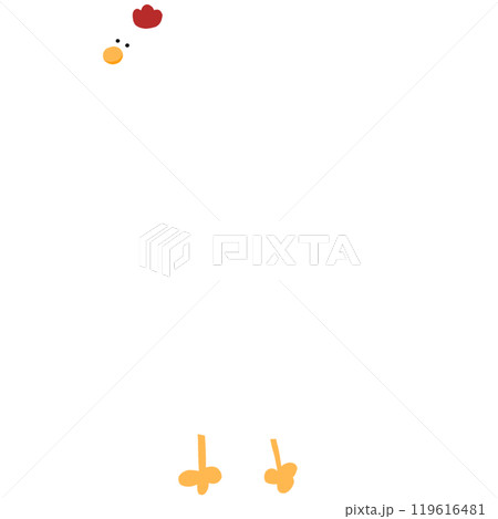 Cute Chicken Cartoon Chicken Funny Character Chicken Cute Chicken Cartoon Chicken Funny Character Chicken 119616481