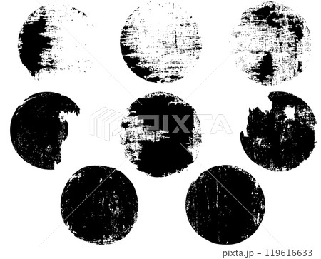 かすれた円のフレーム 119616633