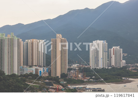 Yat Tung Estate, Lantau Island, small but full of high-rise buildings Oct 1 2024 119617841