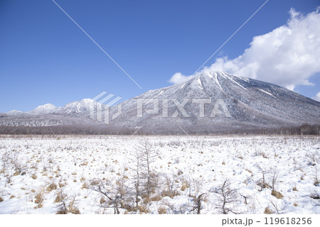 雪化粧した男体山 雪化粧した男体山 119618256