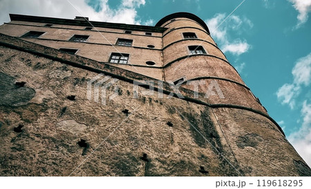 Exterior of Chateau de Vizille, a castle hosting the Museum of the French Revolution, France 119618295