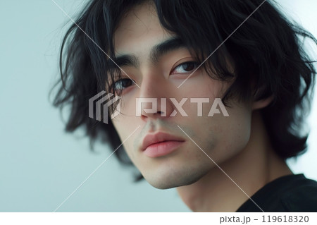 美容室でヘアカラーした男性「AI生成画像」 119618320