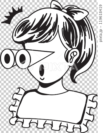 ビックリする女の子 ビックリする女の子 119618419