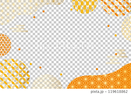 秋　和柄フレーム　七五三・お歳暮	 119618862