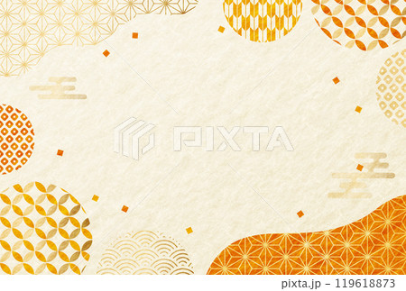 秋 和柄 和紙の背景 お歳暮 秋 和柄 和紙の背景 お歳暮 119618873