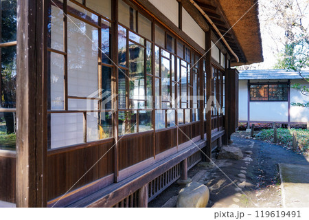 芦花公園こと蘆花恒春園 徳冨蘆花旧宅の紅葉(東京都世田谷区) 芦花公園こと蘆花恒春園 徳冨蘆花旧宅の紅葉(東京都世田谷区) 119619491