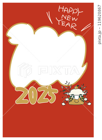 2025年賀状テンプレート 119620867