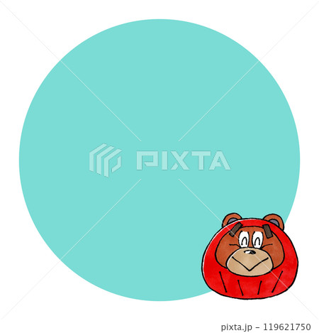 熊だるま コピースペース 119621750