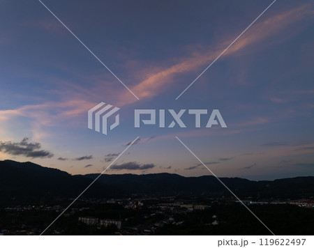 Sunset sky, Nature beautiful Light Sunset or sunrise over mountains,Colorful dramatic majestic scenery sky,Amazing clouds in sunset sky nature light cloud background 119622497