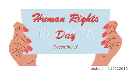 Vector banner for Human Rights Day Vector banner for Human Rights Day 119622616