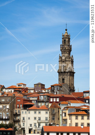 Clerigos Church and Old Traditional Houses on Porto City Clerigos Church and Old Traditional Houses on Porto City 119623531