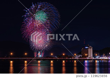 舞鶴橋から望む九州花火大会 119623856