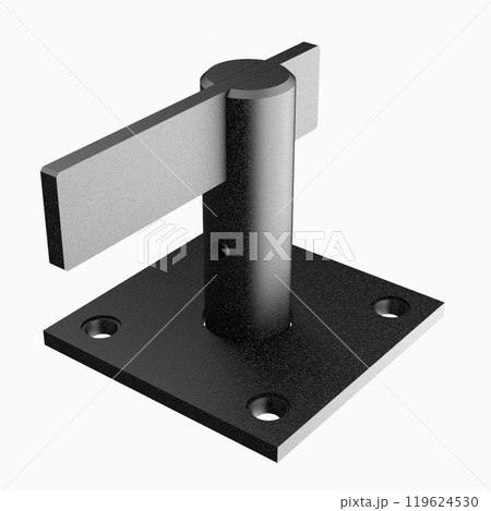 Object photo shoot of black metal door handles. Object photo shoot of black metal door handles. 119624530