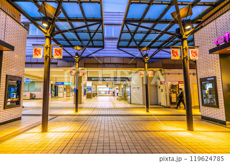 日本の横浜都市景観 10月・あざみ野駅などを望む＝21日 119624785