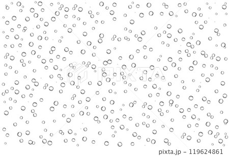 Oxygen air bubbles  flow  in water on white  background. 119624861