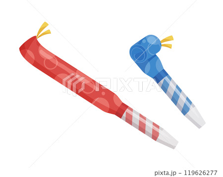 吹き戻しのイラスト_ぴろぴろ 119626277