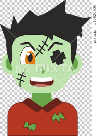 cartoon face of zombie cartoon cartoon face of zombie cartoon 119626930