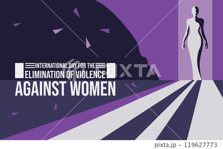 International day for the elimination of violence against women. Vector illustration of white ribbon symbol of violence against women. Suitable for banners, web, social media, greeting cards etc International day for the elimination of violence against women. Vector illustration of white ribbon symbol of violence against women. Suitable for banners, web, social media, greeting cards etc 119627773