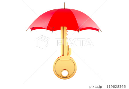 Key Security Concept, 3D rendering 119628366