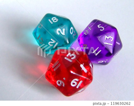 Group of three dices 119630262