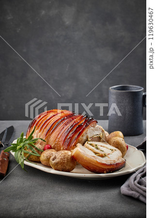 perfect pork roast 119630467