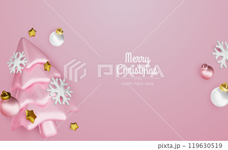 Christmas winter festive composition. Colorful Xmas background realistic 3d decorative design objects, christmas tree, gift boxes, xmas ball, gold confetti. Happy New Year. Vector illustration Christmas winter festive composition. Colorful Xmas background realistic 3d decorative design objects, christmas tree, gift boxes, xmas ball, gold confetti. Happy New Year. Vector illustration 119630519