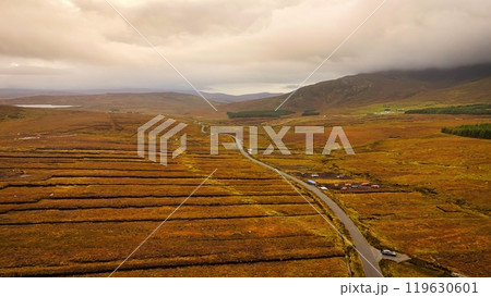 Glengesh Pass in Donegal Ireland the typical Irish landscape in County Donegal Glengesh Pass in Donegal Ireland the typical Irish landscape in County Donegal 119630601