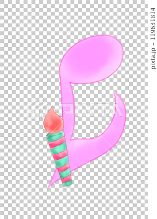 Musical note with candle Musical note with candle 119631814