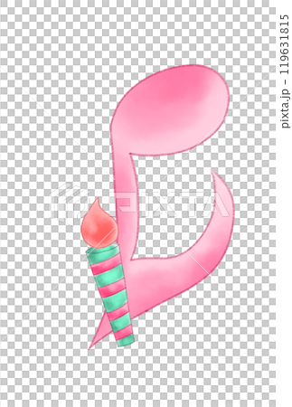 Musical note with candle Musical note with candle 119631815