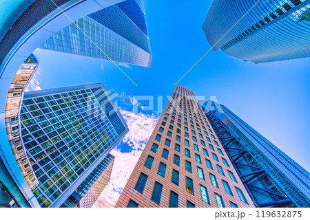 日本の東京都市景観 明日へ…汐留のオフィス街やゆりかもめなどを望む。輝く時代へ=27日 日本の東京都市景観 明日へ…汐留のオフィス街やゆりかもめなどを望む。輝く時代へ=27日 119632875