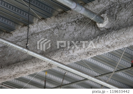 鉄骨の耐火被覆 イメージ 鉄骨の耐火被覆 イメージ 119633442