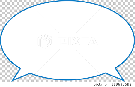 兩個縮小的語音氣泡藍色 兩個縮小的語音氣泡藍色 119633592