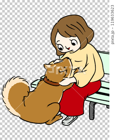 Walk with your pet Walk with your pet 119633623