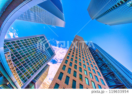 日本の東京都市景観 明日へ…汐留のオフィス街やゆりかもめなどを望む。希望の光=27日 日本の東京都市景観 明日へ…汐留のオフィス街やゆりかもめなどを望む。希望の光=27日 119633954