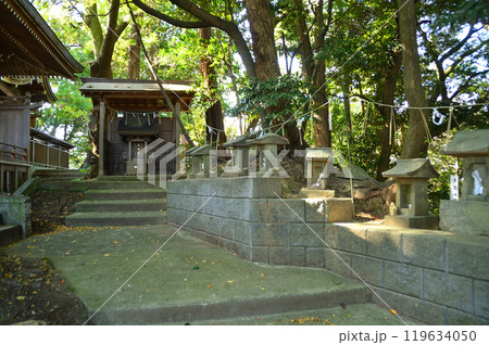 茨城県日立市十王町に鎮座する艫神社の境内社　八坂神社 119634050