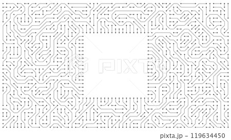 Abstract Circuit Technology Pattern Within the Field of Electronic Design Abstract Circuit Technology Pattern Within the Field of Electronic Design 119634450